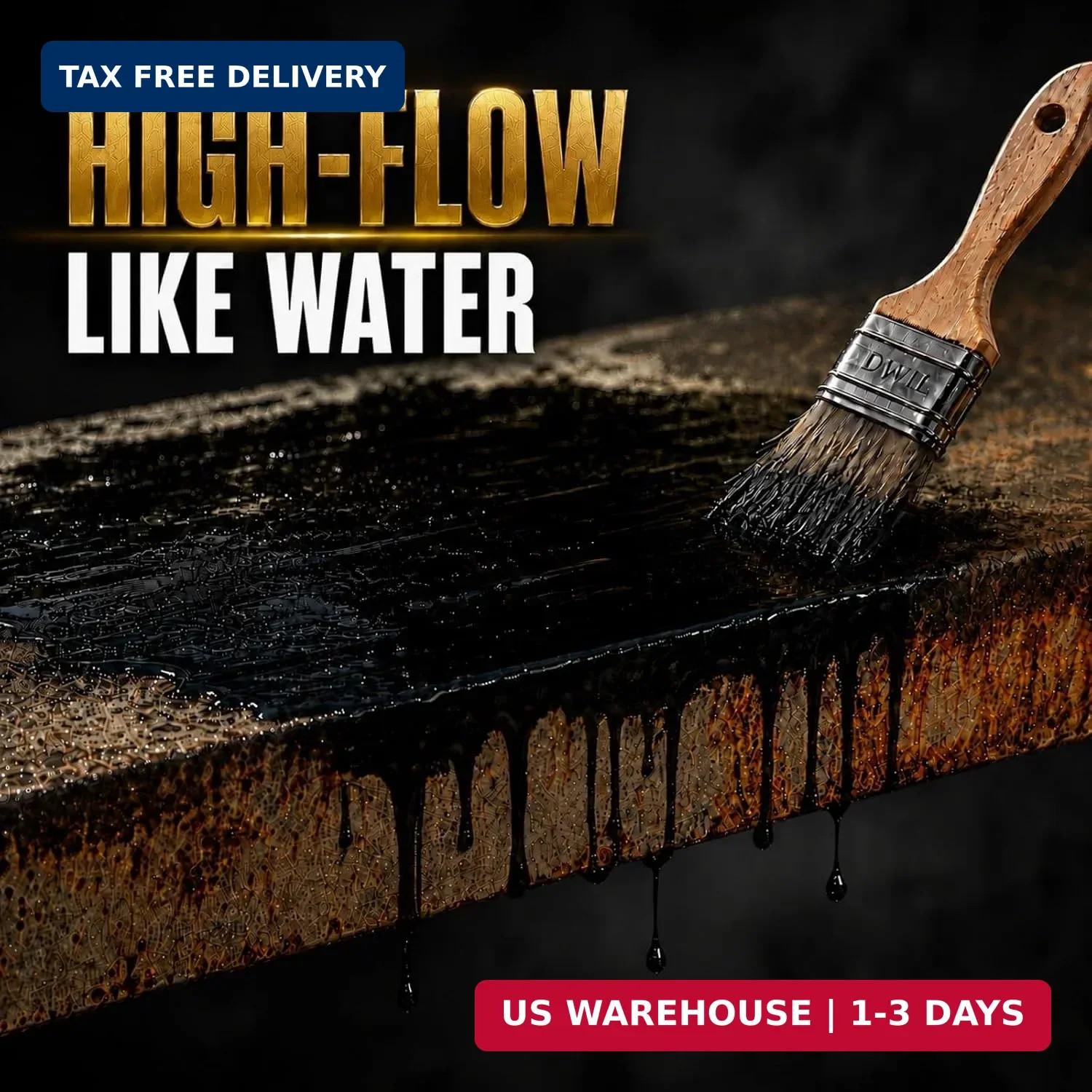 DWIL Rust Converter for Metal 𝟮 𝗶𝗻 𝟭, High-Flow Rust Reformer and Primer, Wa