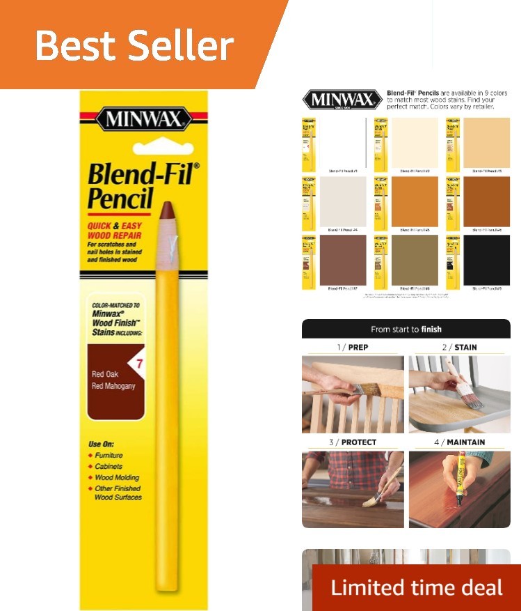Blend-Fil Mahogany Wood Repair Pencil – Effortless Touch-Up for Wood Furniture