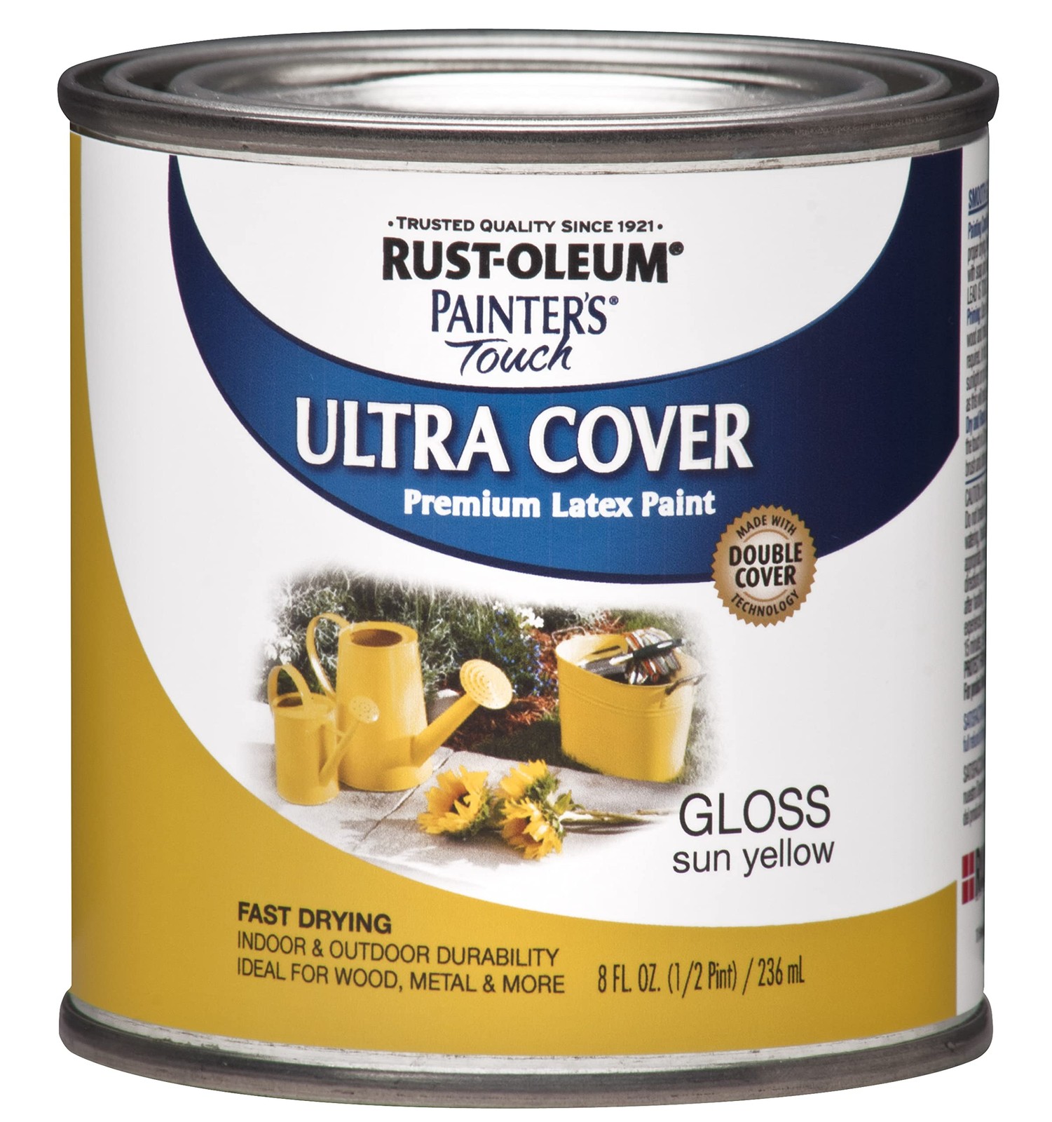 Rust Oleum Painter’s Touch Ultra Cover Gloss Sun Yellow Paint 8 Fl Oz