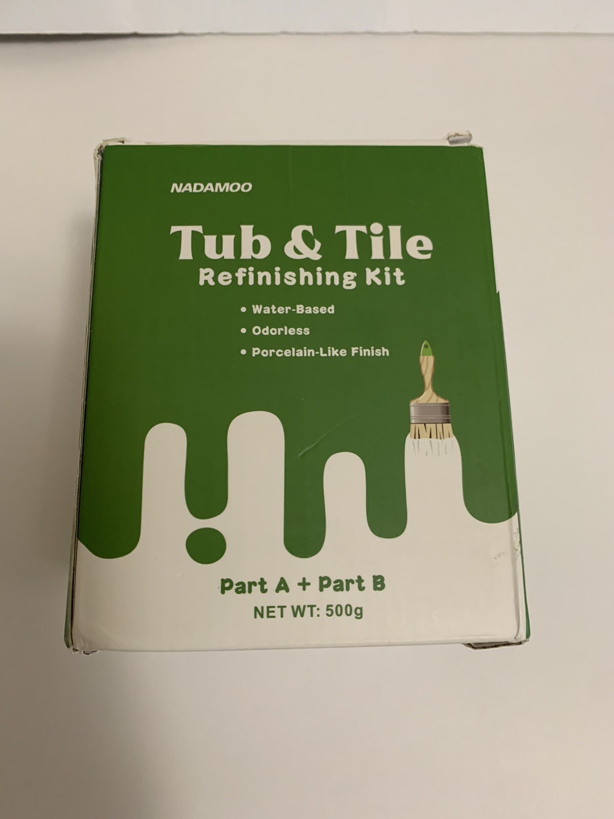 NADAMOO Tub and Tile Refinishing Kit White 500G / 17 Oz, DIY Bathtub