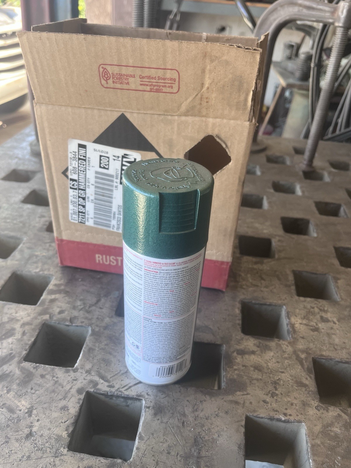 RUST-OLEUM Hammered 7211 deep green, 12 oz spray can