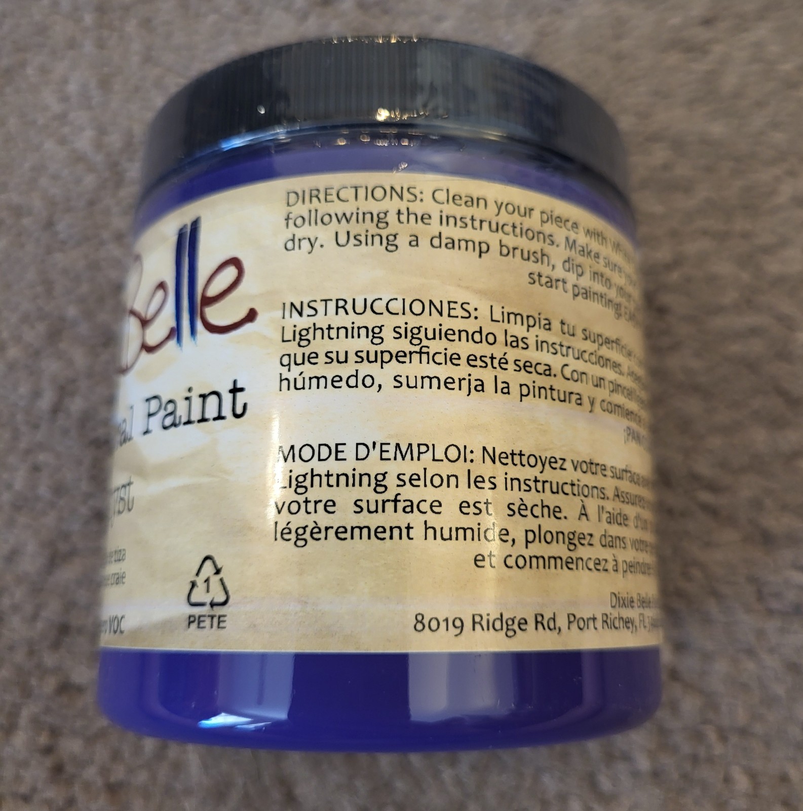 Dixie Belle Chalk Mineral Paint AMETHYST Purple 8 oz NEW