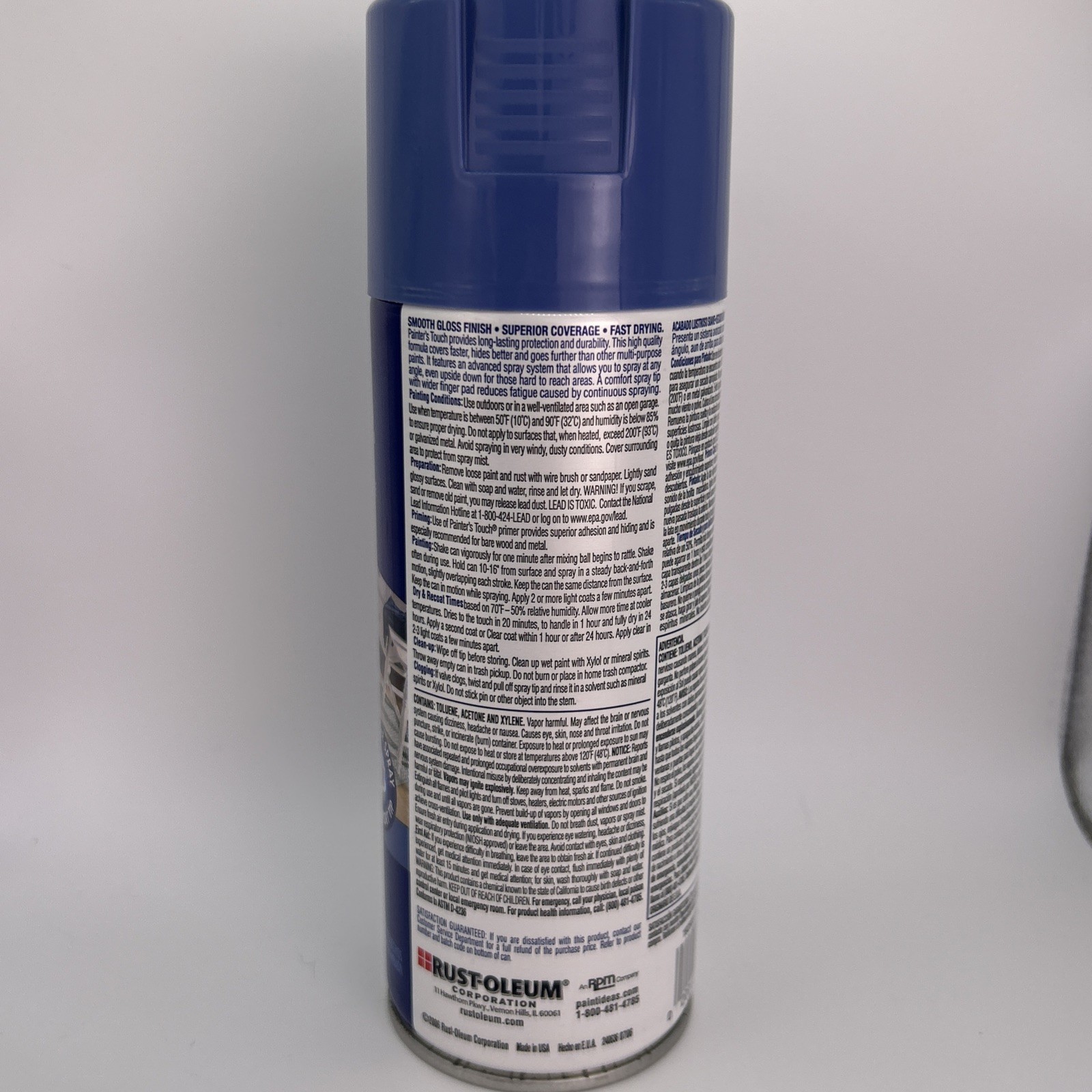 Vtg Rust Oleum Painters Touch Spray Paint Natural Denim Gloss 12 oz Discontinued
