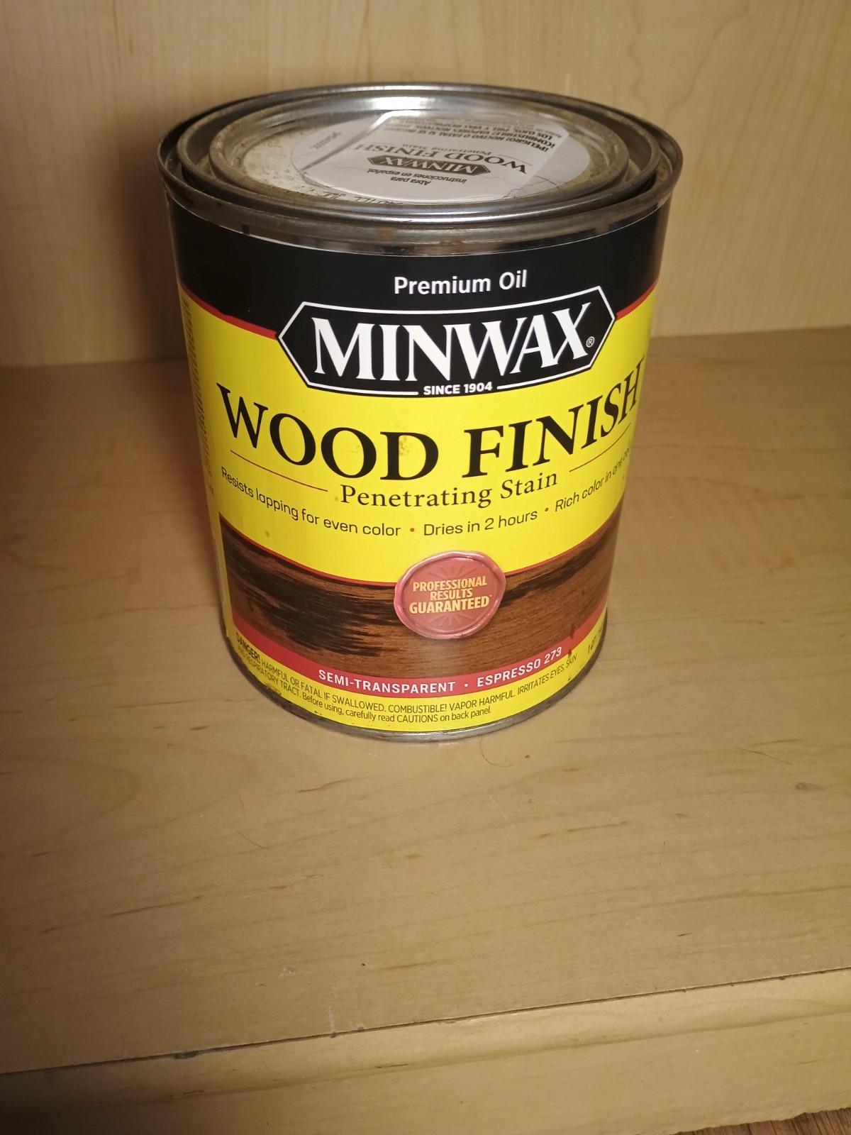 Minwax Wood Finish Penetrating Stain Semi Transparent Expresso 273 1 Qt