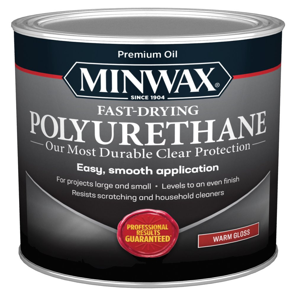 Fast-Drying Gloss Clear varnish Polyurethane Wood Projects Shiny Modern Look 1Qt