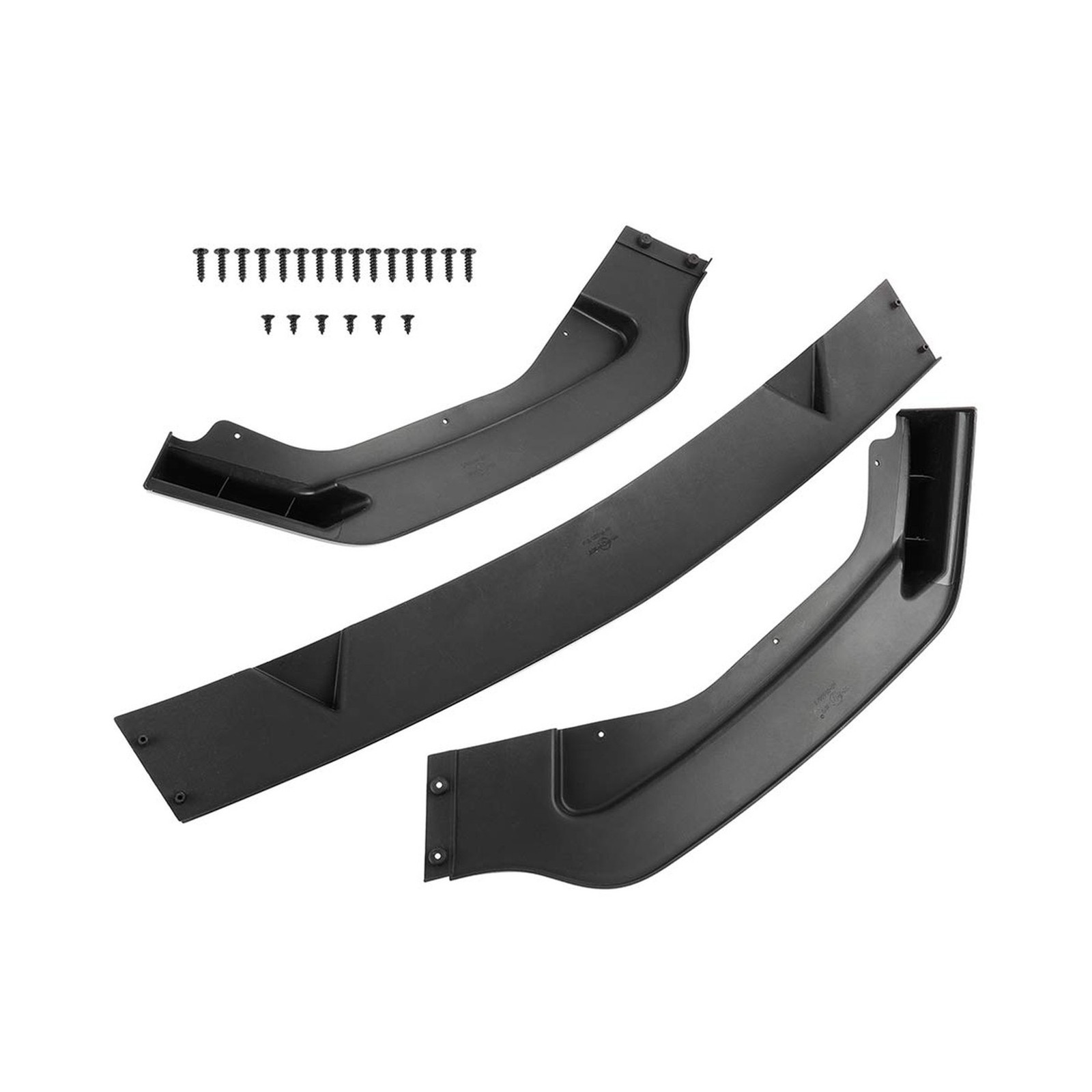SCITOO Front Lip Spoiler, ABS Hard Bumper Lip Guard 3pcs Assembled Air Dams K…