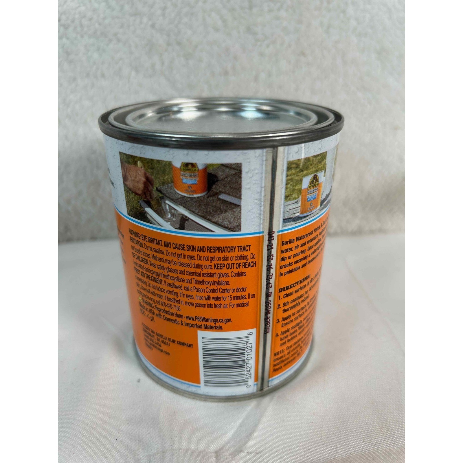 Gorilla Waterproof Patch & Seal Liquid Rubber Coating White 16oz 2-Pack 473ml