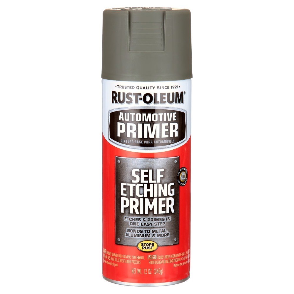 Automotive Self Etching Primer Spray, Dark Green, 12 oz