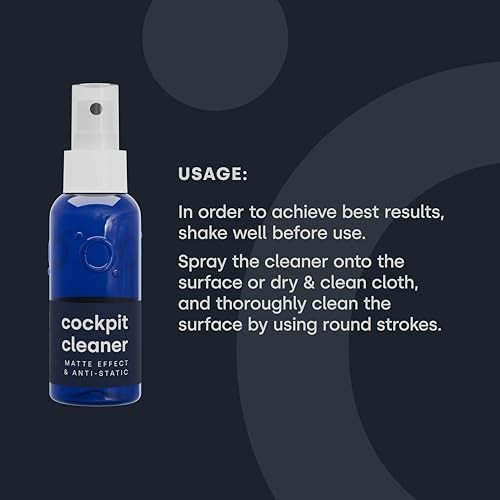 – Interior Cleaner – Matte Finish 3.38 Fl Oz (Pack of 1) Cockpit Cleaner