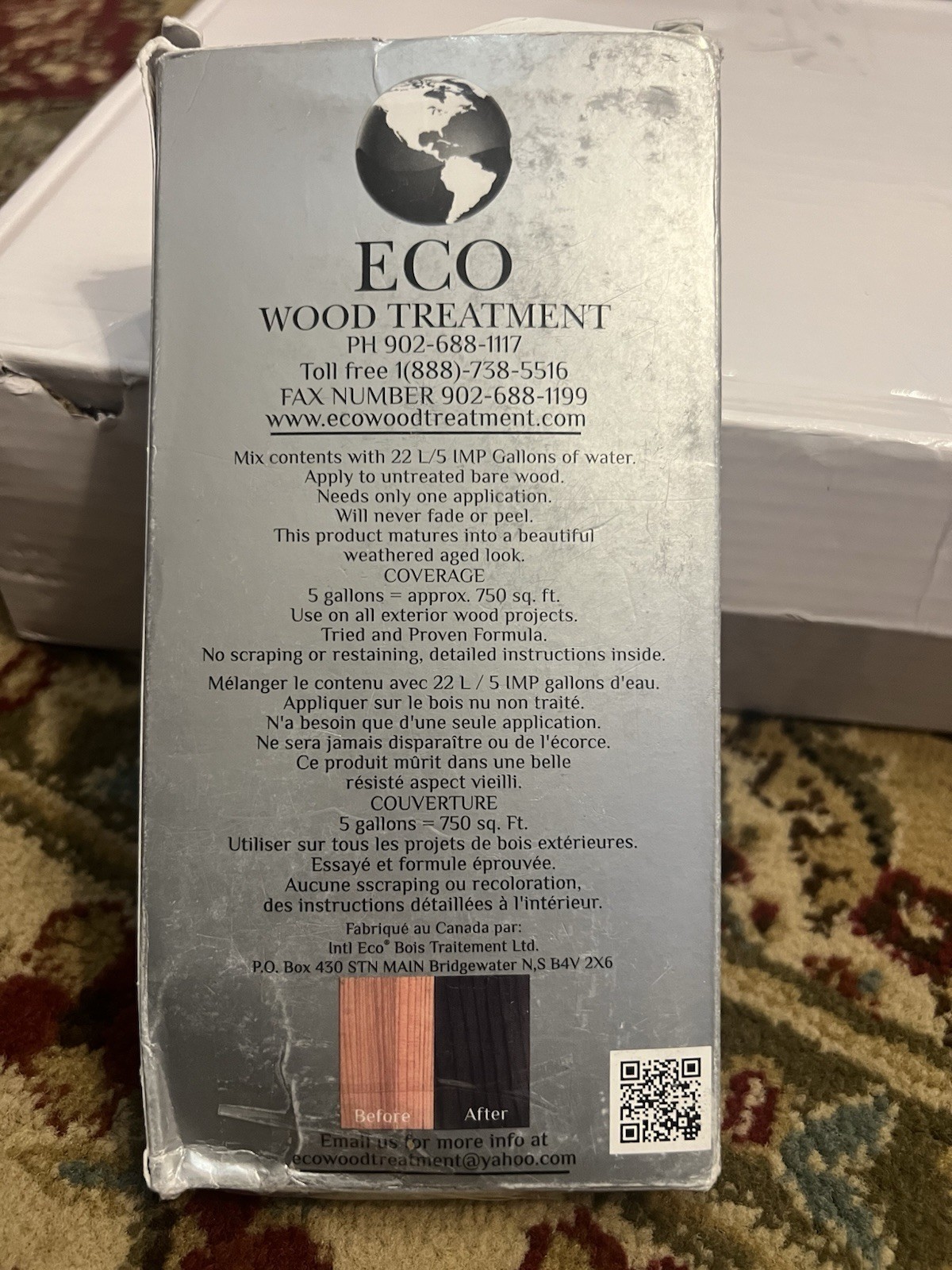Eco Wood Treatment 5 Gallon 22 Litres Non-Toxic Stain VOC Free Interior Sealer