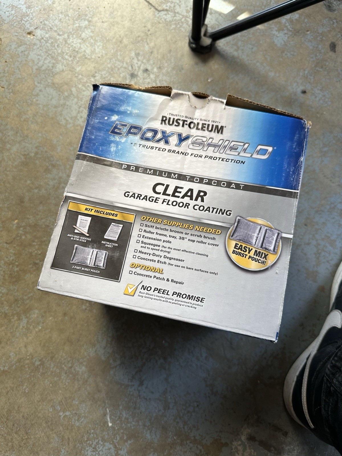 New Rust-Oleum 292514 EpoxyShield Clear Coat 90 oz. Up to 2.5 car garage