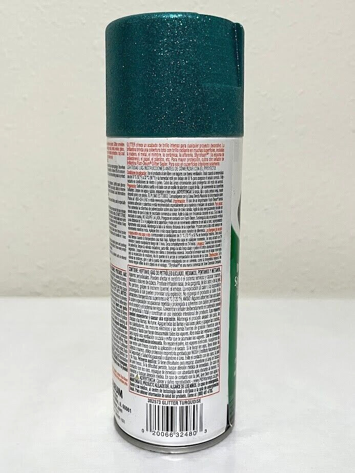 6 x Rust-Oleum ✨ Glitter Turquoise Specialty Spray Paint 10.25 oz Factory Case ✨