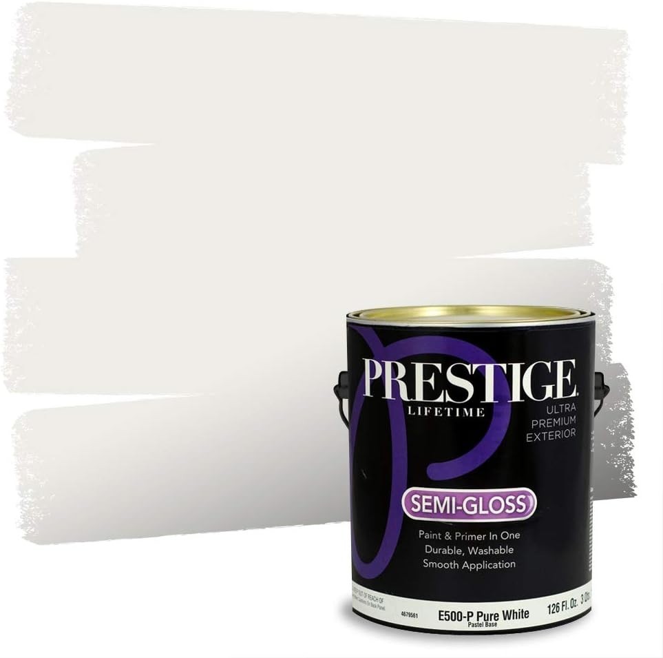 High Coverage 1-Gallon Acrylic Exterior Paint & Primer – Fast-Drying, Easy Clean