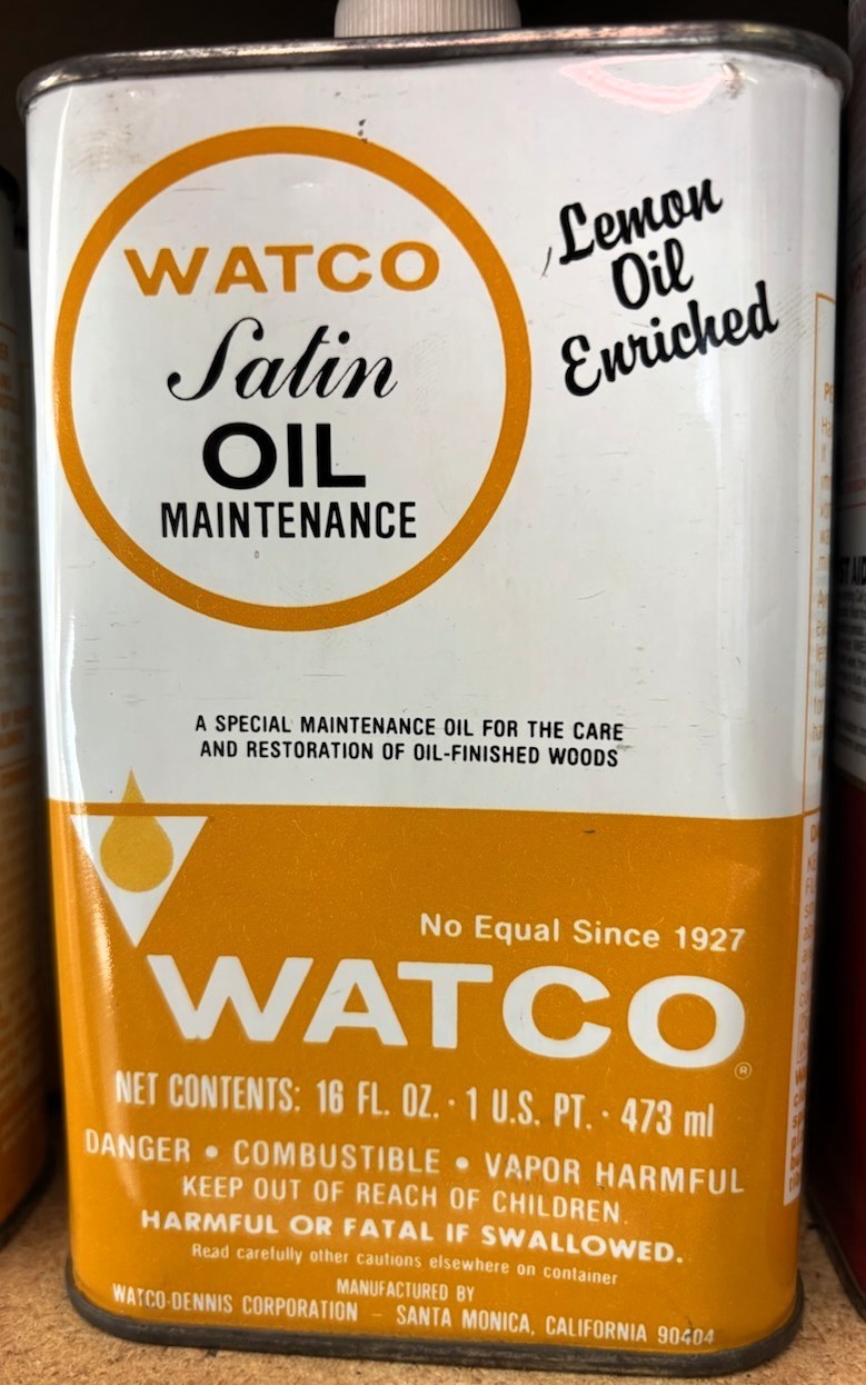 WATCO SATIN OIL MAINTENANCE LEMON OIL ENRICHED PINT