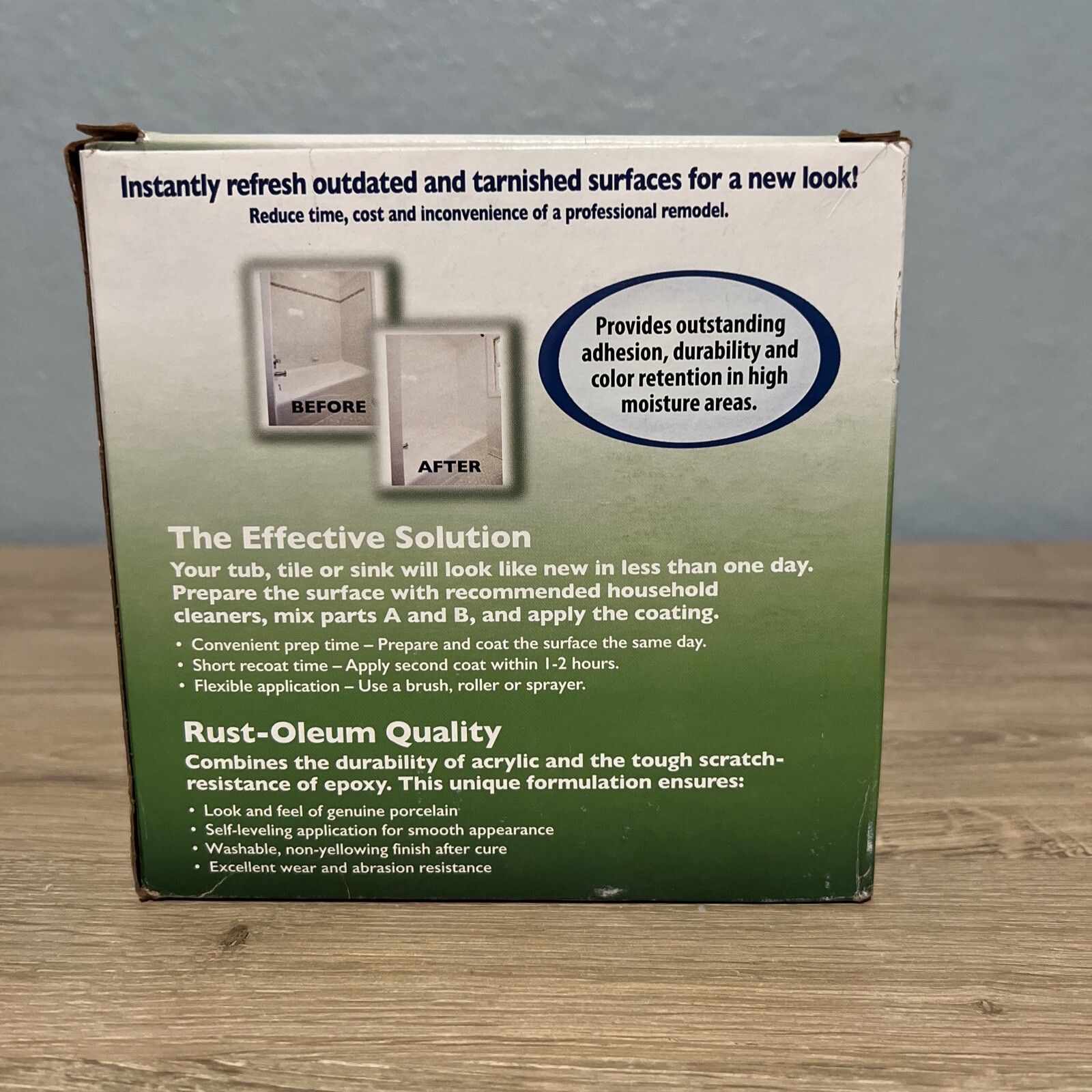 NEW Rust-Oleum 384166 Tub & Tile Refinishing Kit Gloss Coastal Fog