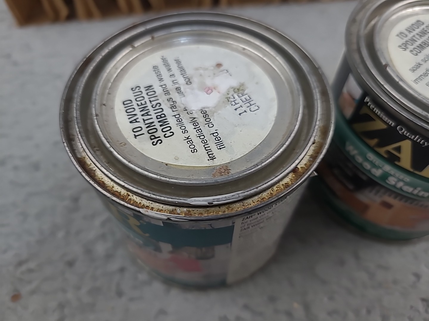 2x ZAR Wood Stain 116 Cherry 1/2 Pint