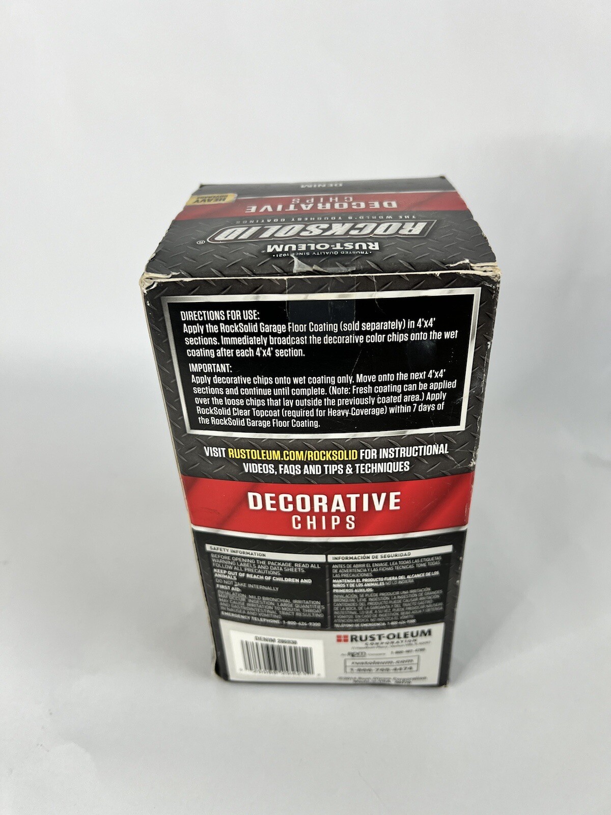 Rock Solid Rustoleum Decorative Chips Denim