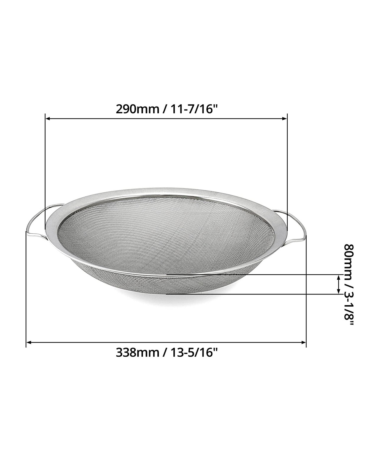 2 Pack Fine Mesh Paint Strainer Stainless Steel Paint Filter Fit 5 Gallon