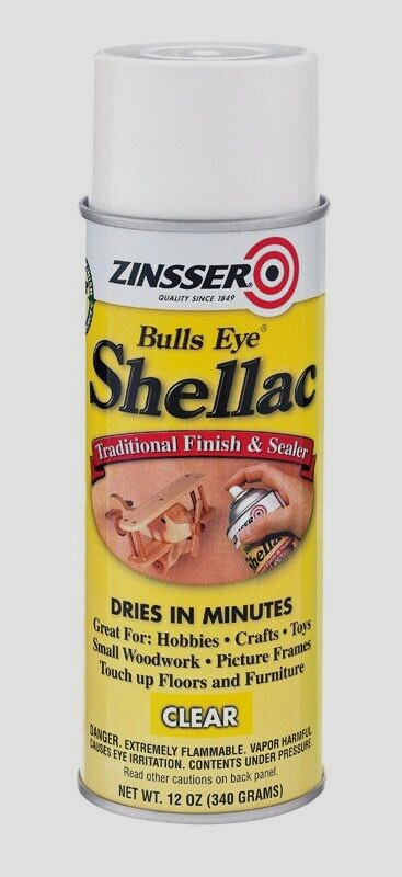 Zinsser Bulls Eye Semi-Gloss Clear Shellac-Based Finish and Sealer 12 oz