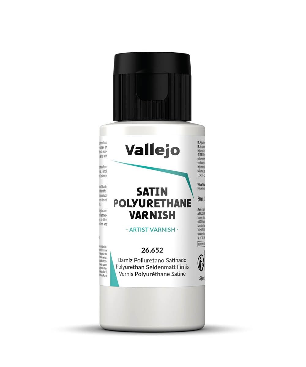 Polyurethane Varnish Satin Finish 60 ml Scratch Resistant for Outdoor Indoor