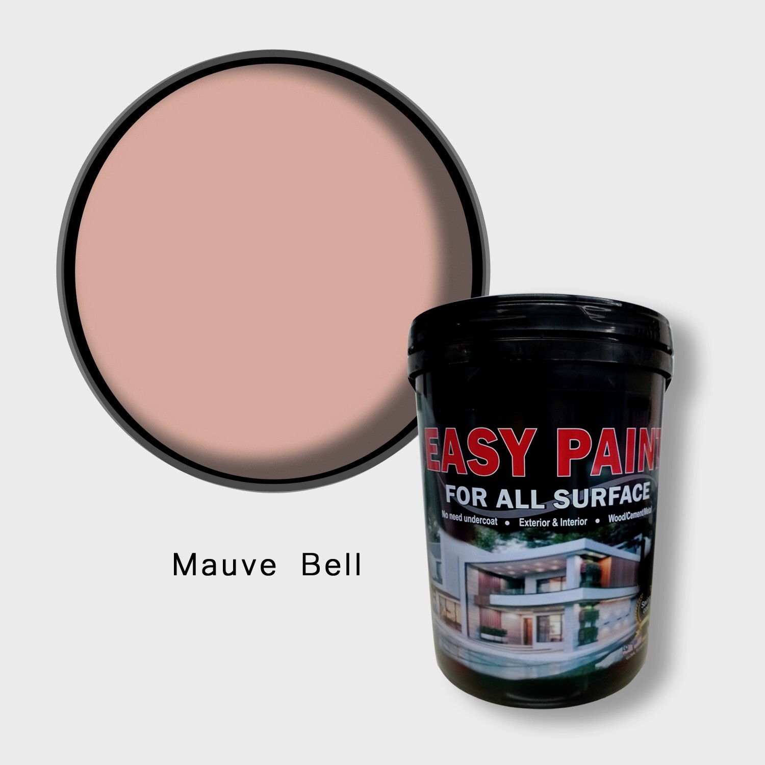 Mauve Bell, Easy Paint 5L/1.3gal – Mid Sheen (Interior Wall) JS26 Red Shade