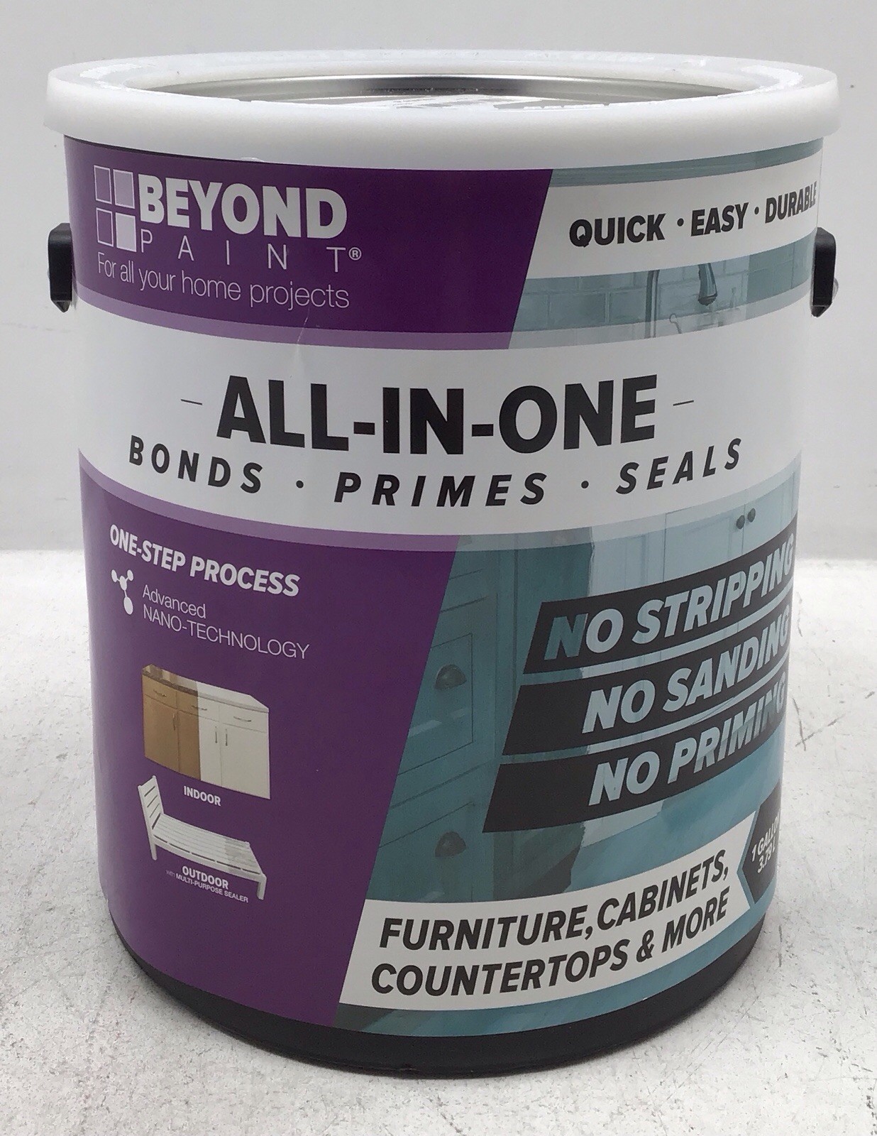 Beyond Paint All-In-One Furniture & Cabinet Paint 1 Gal Pewter Bond Prime Seal
