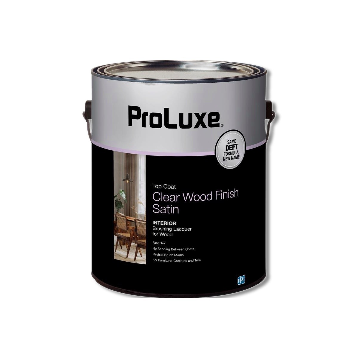 Proluxe Satin Clear Oil-Based Acrylic Brushing Lacquer 1 gal DFT017/01/ 4 PK