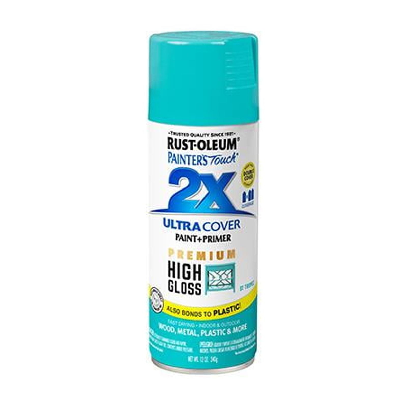 Rustoleum 331175EA Painter’s Touch 2x Spray Paint High Gloss St. Tropez 12 Oz