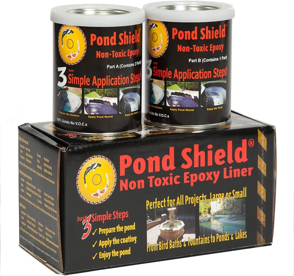 Pond Armor SKU-GRAY-QT-R Non-Toxic Pond Shield Epoxy Paint, 1.5-Quart, Gray