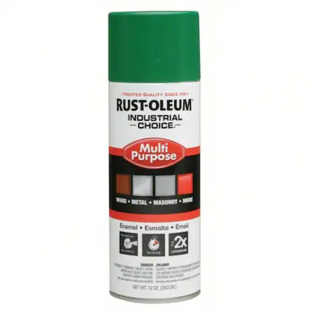 Rust-Oleum 257401V Spray Paint, Emerald Green, Gloss, Solvent, 12 Oz