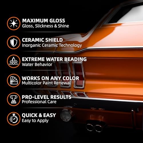 Ceramic Coating for Cars – Quick Effect Spray Coating, Extremely Hydrophobic