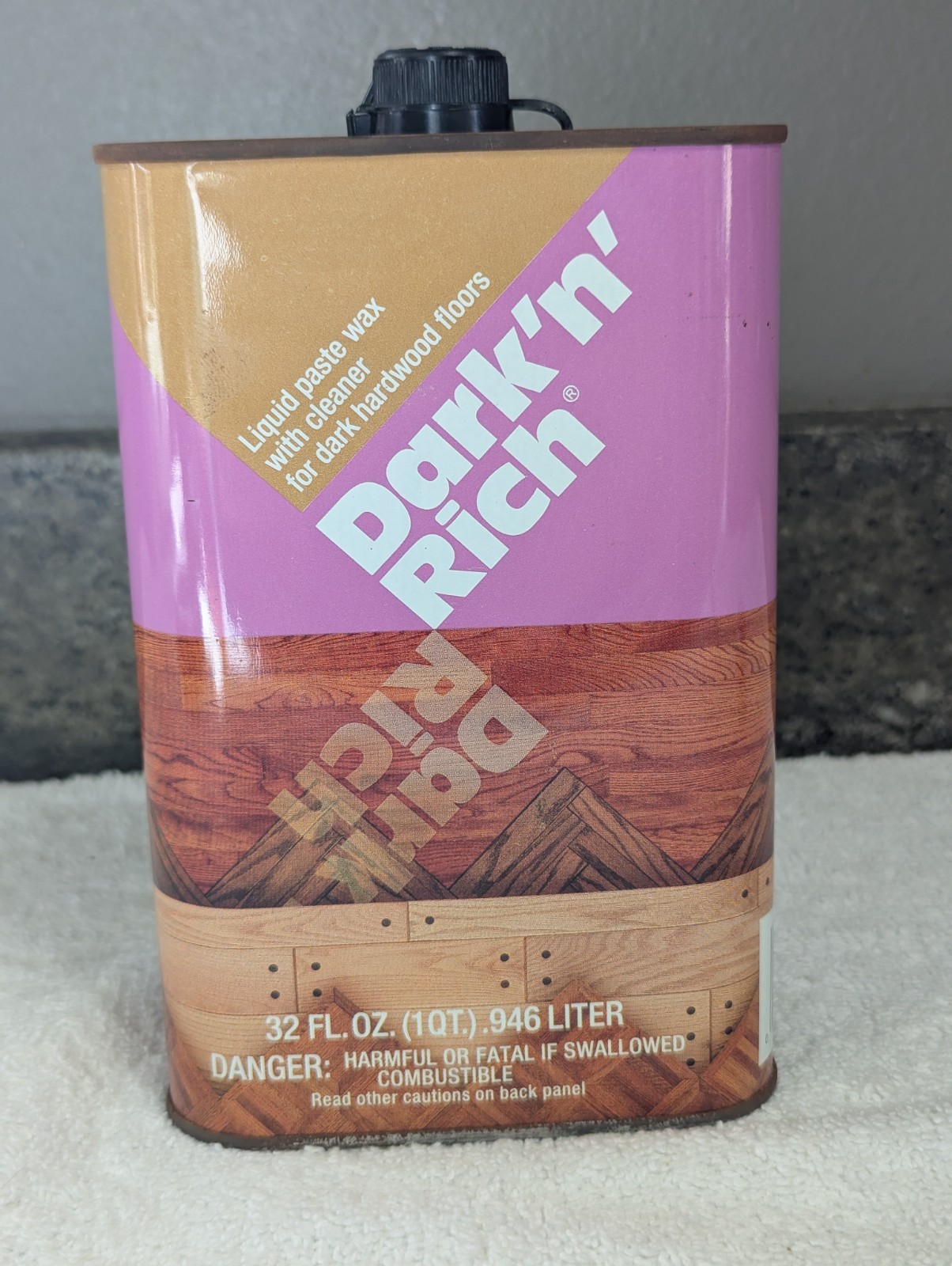 Bruce Liquid Paste Wax with Cleaner Dark’n’Rich 50 %full Discontinued Dark Brown