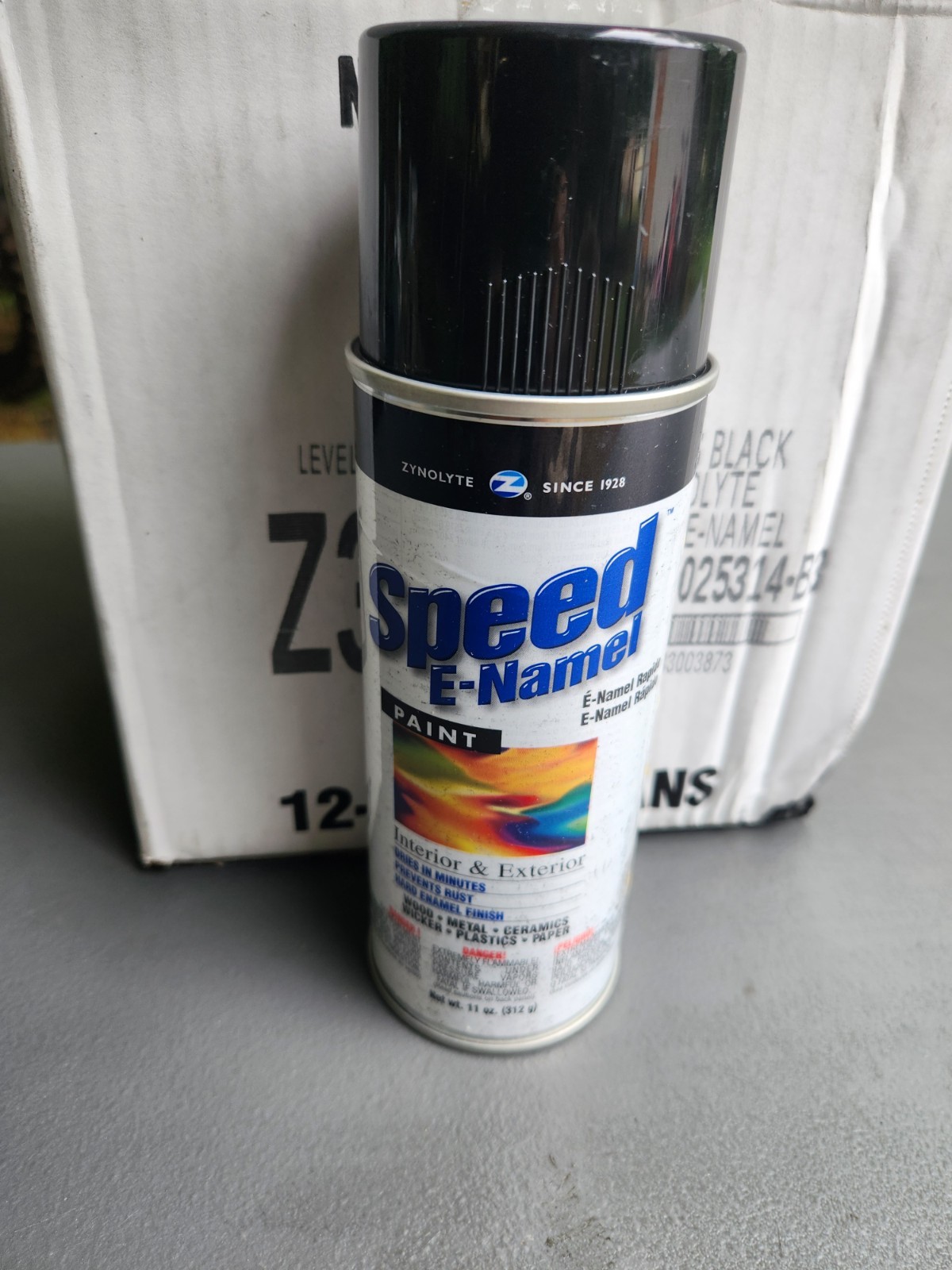(12 Pack) Zynolyte Z387 Speed E-Namel, 16 oz, Gloss Black