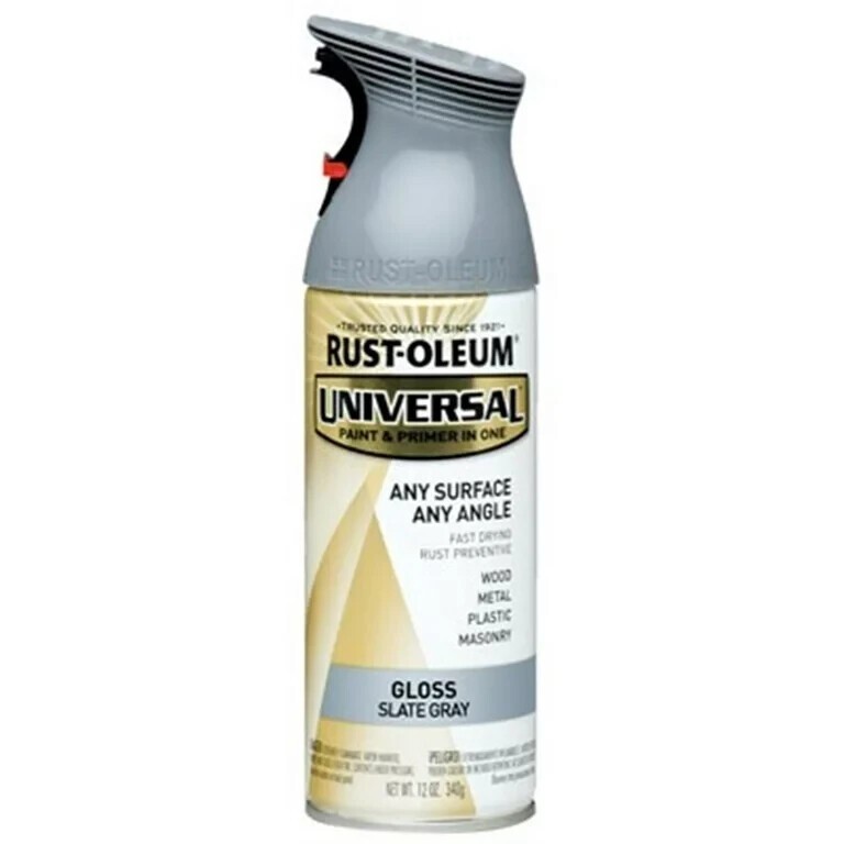 NEW 6 PACK RUSTOLEUM UNIVERSAL GLOSS SLATE GREY SPRAY PAINT 253126 FREE SHIPPING