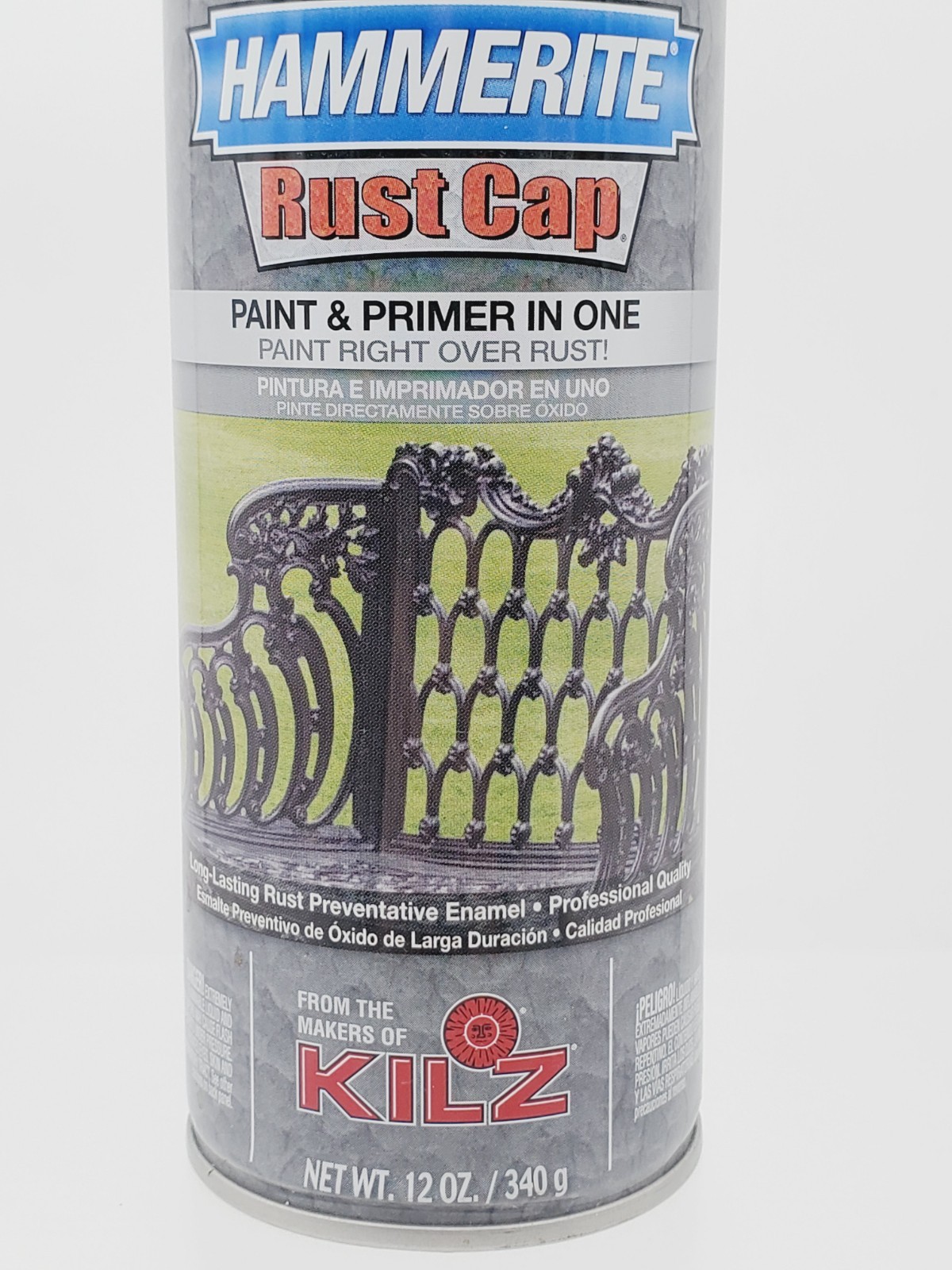 1 Can Hammerite Hammered Finish Rust Cap Spray Paint 12 oz Red Paint Primer