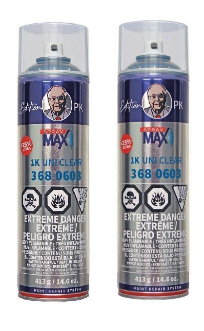 1K Uni Clear 3680603 SPRAYMAX Spray Paint (2 Pack)