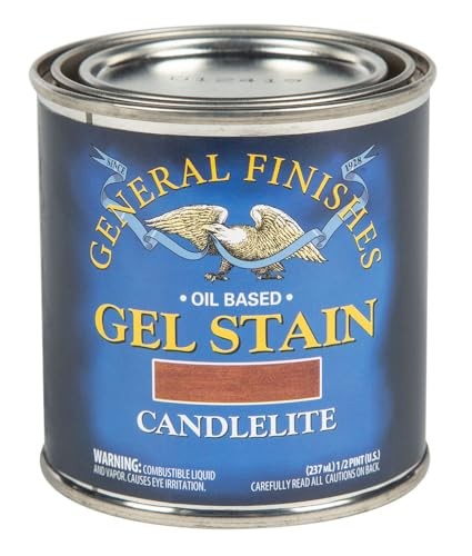 General Finishes Candlelite Gel Stain Heavy Bodied Easy Application 1 Half Pint
