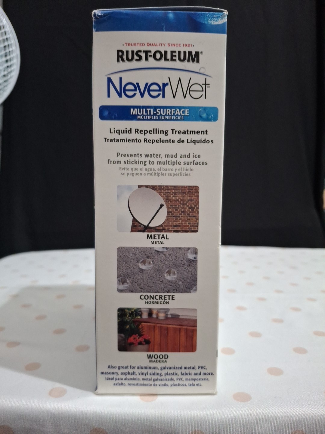 NIB! 2pk Rust Oleum NeverWet Multi-Surface Spray Liquid Repelling Treatment 18oz