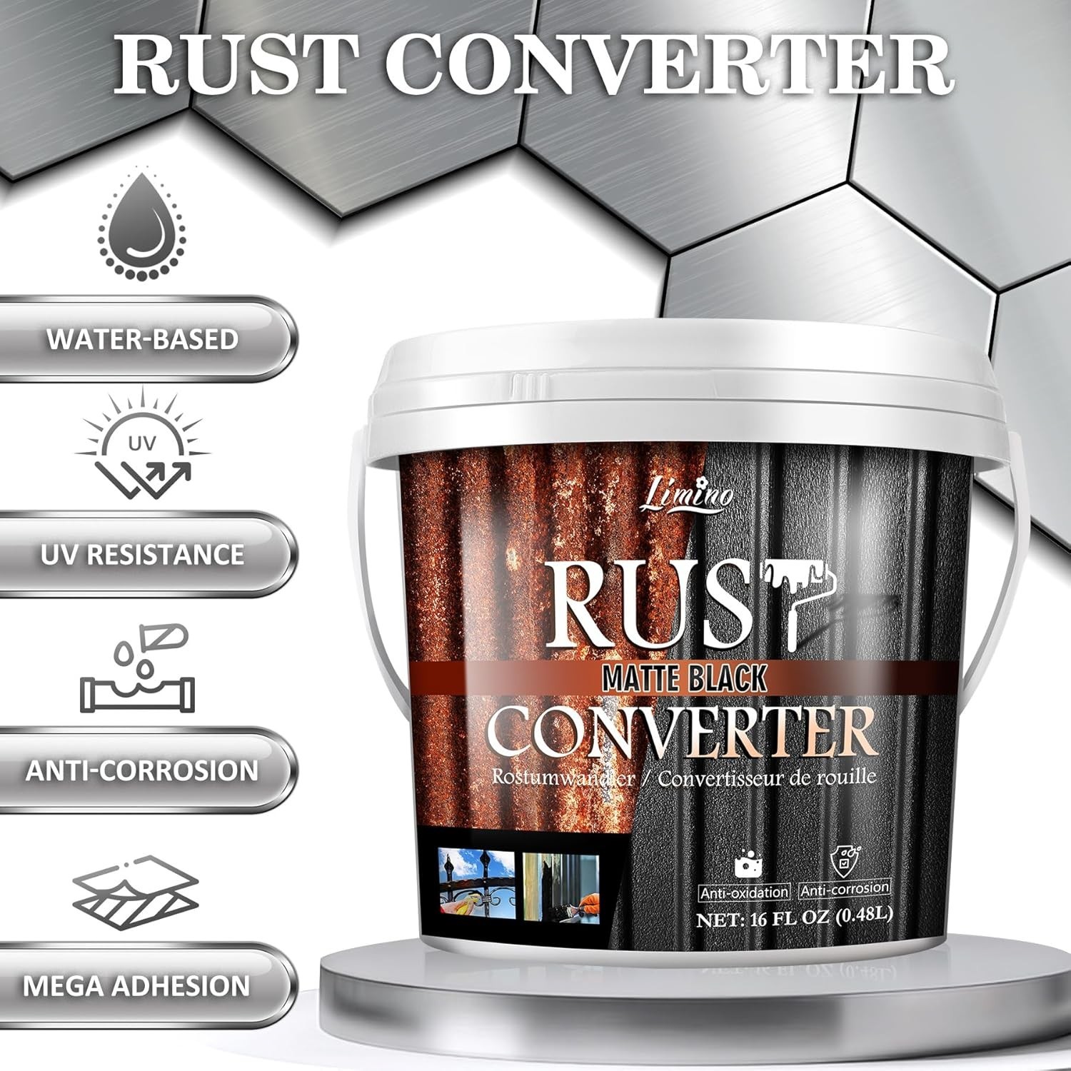 Rust Converter for Meta – Back Meta Primer and Rust Remover, Reformer ＆ Encap…