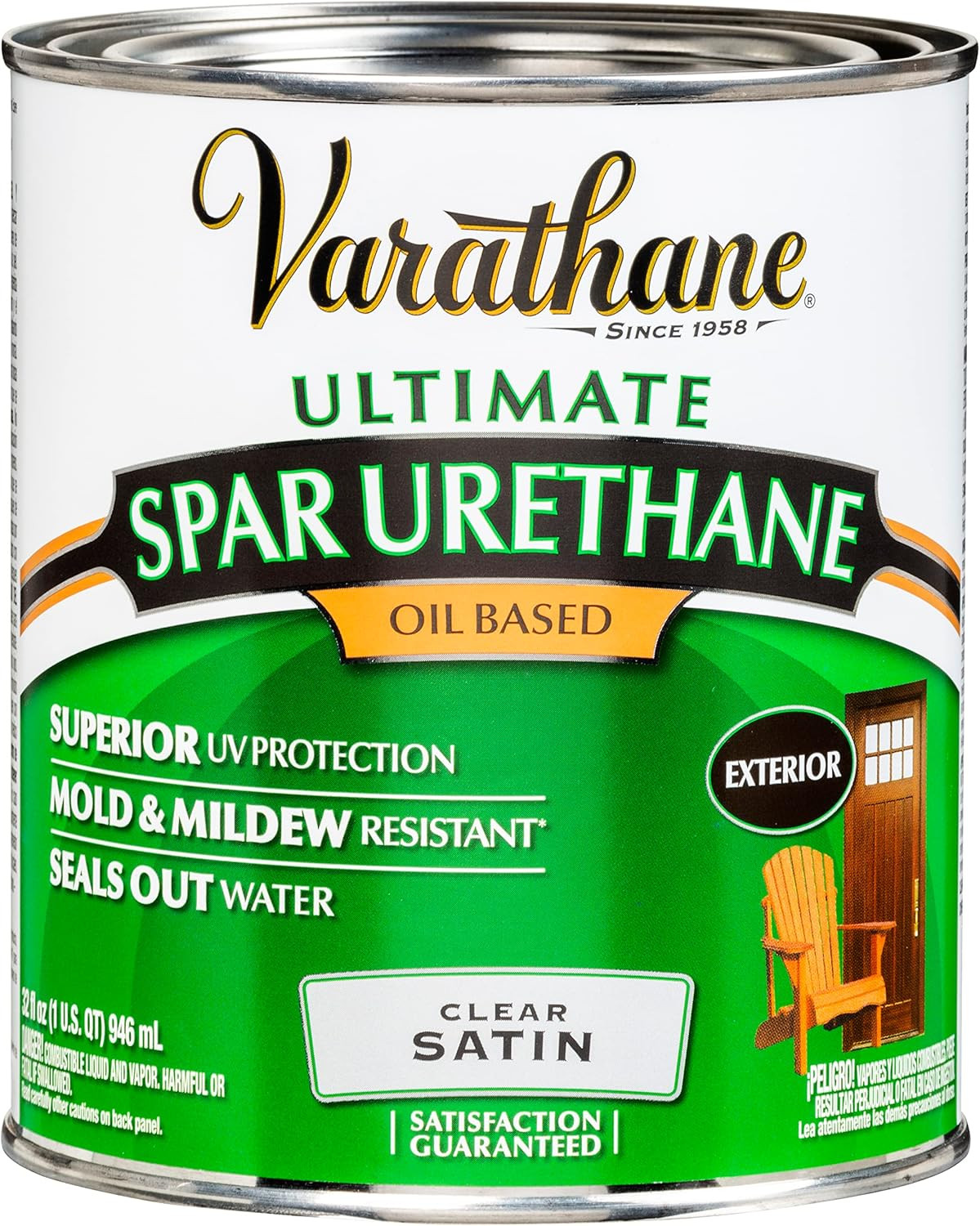9341 Oil-Based Ultimate Spar Urethane, Quart, Satin