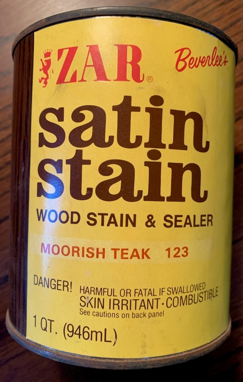 Zar Interior Stain, 123 MOORISH TEAK, Quart