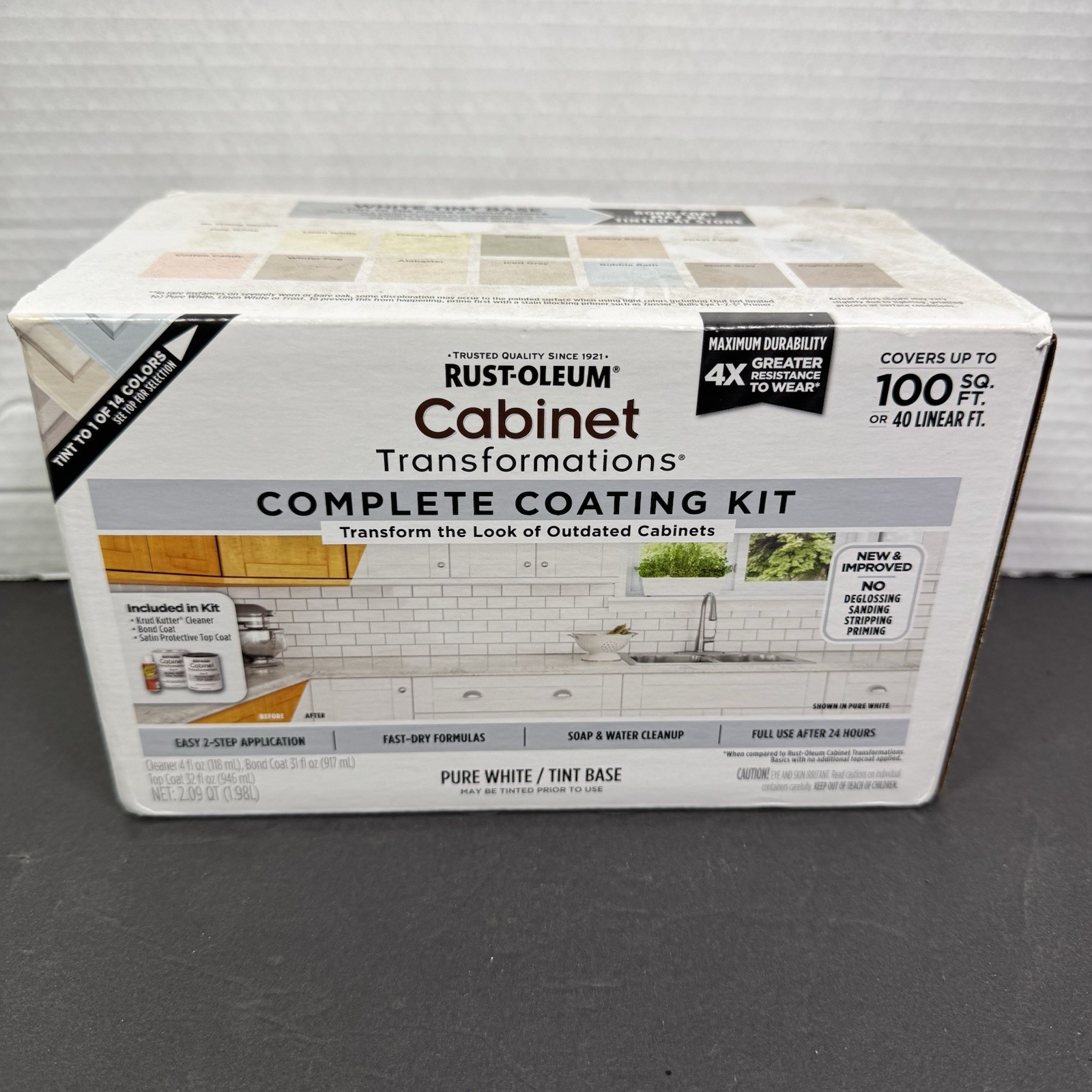 Rust-Oleum Cabinet Transformations Pure White Tint Base Cabinet Refinishing 🔥