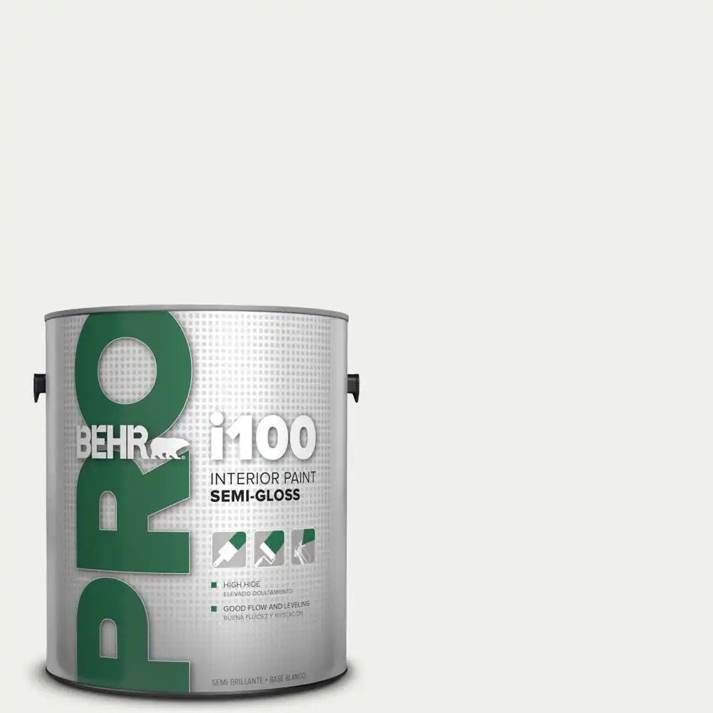 1 Gal. I100 White Base Semi-Gloss Interior Paint