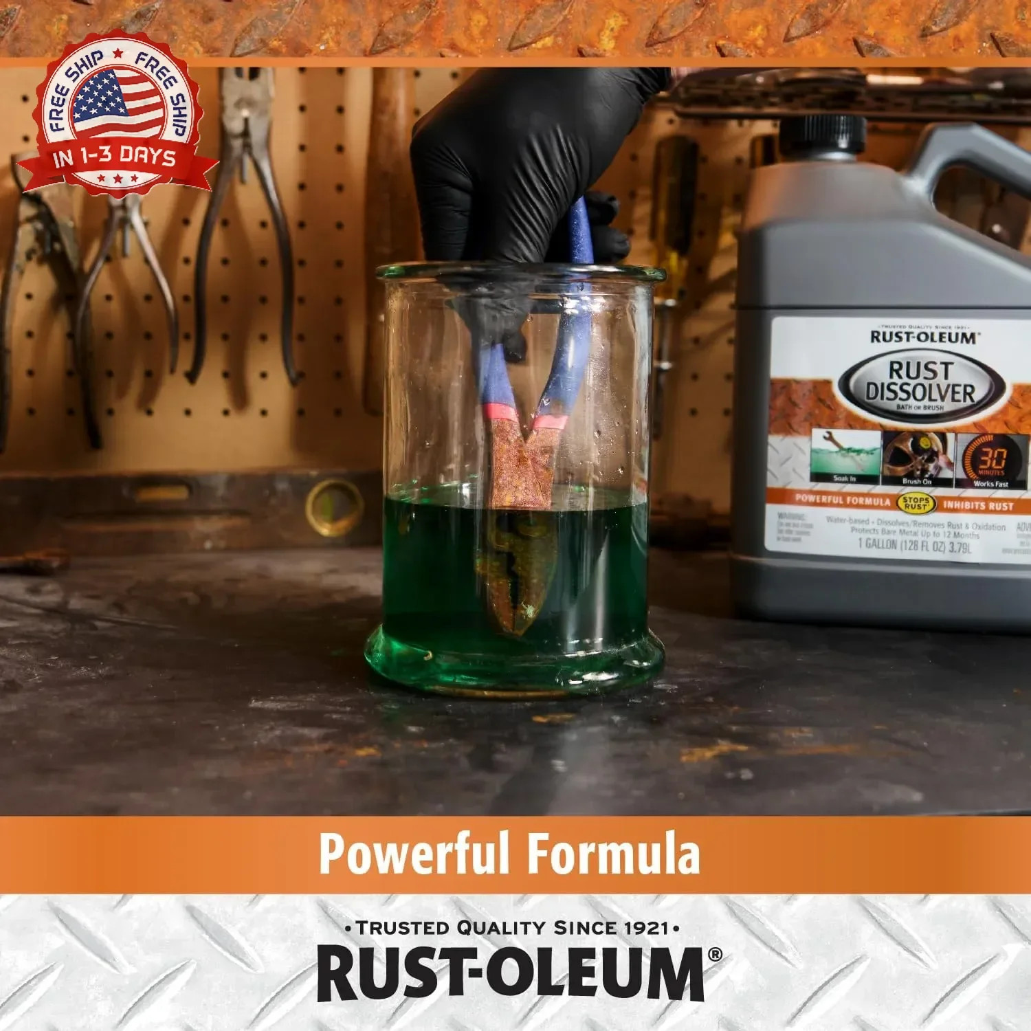 Rust-Oleum Rust Dissolver Soak & Bath | Heavy-Duty Corrosion Remover for Metal T