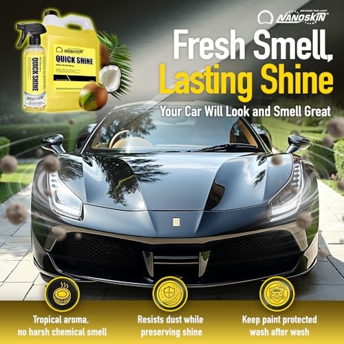 QUICK SHINE Quick Detail Spray 1 Gallon – Waterless 128 Fl Oz (Pack of 1)