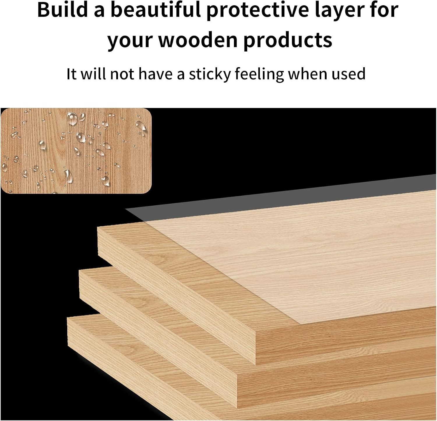 Pure Tung Oil 16oz Food Grade Waterproof Wood Sealer for Furniture & Floors