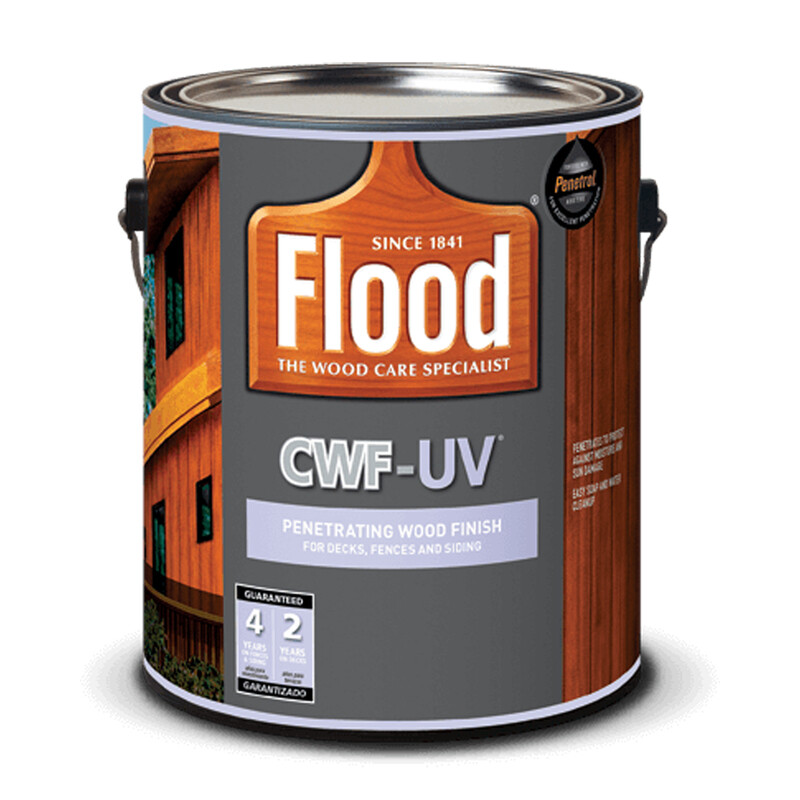 Flood Cwf-Uv Matte Cedar Water-Based Wood Finish 1 Gal. Pack Of 4