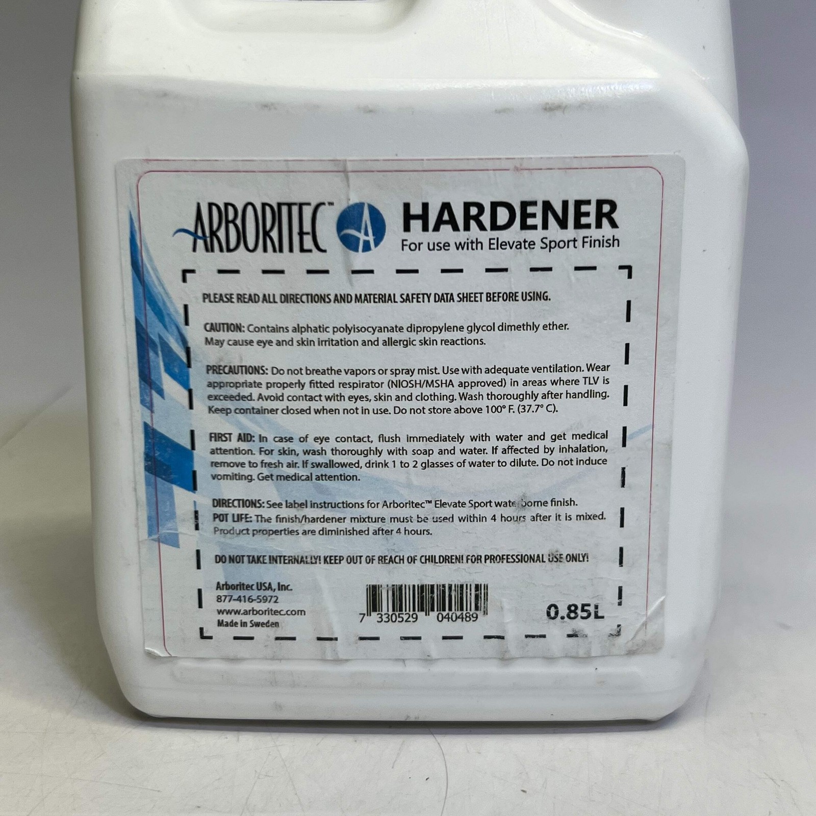 ARBORITEC Hardener for Use With Elevate Sport Finish 0.85 L.