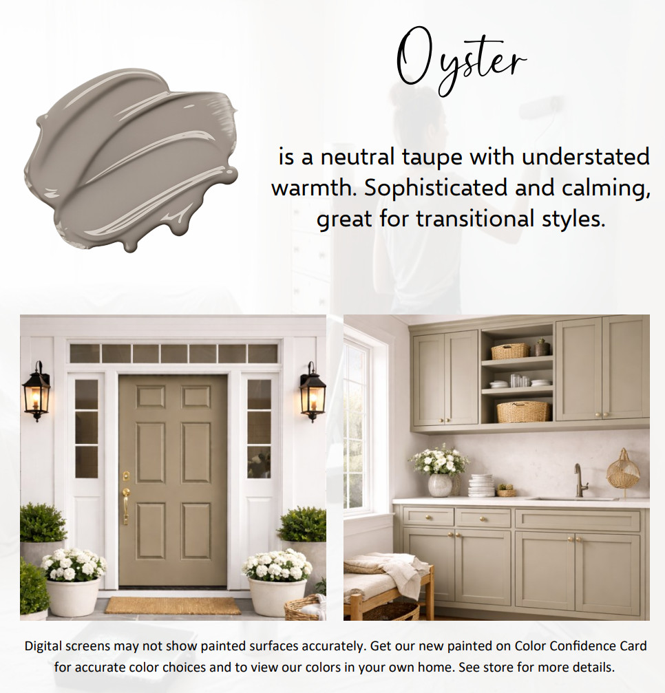 ALL-IN-ONE Paint by Heirloom Traditions – Oyster (Taupe) – 32 Fl Oz – Plus our