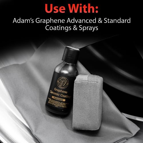 Suede Applicator (2 Pack) – Car Detailing Sponge, Use with Ceramic Spray,